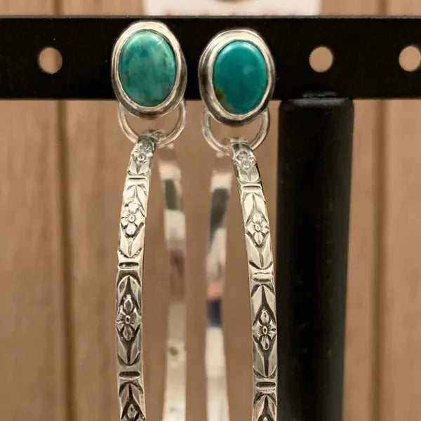 Vintage Onyx Boho Chic Fülbevalók