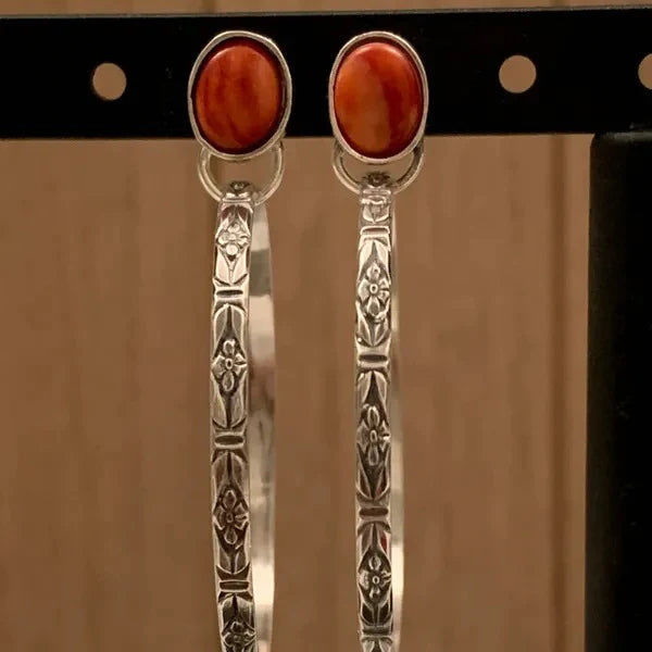 Vintage Onyx Boho Chic Fülbevalók