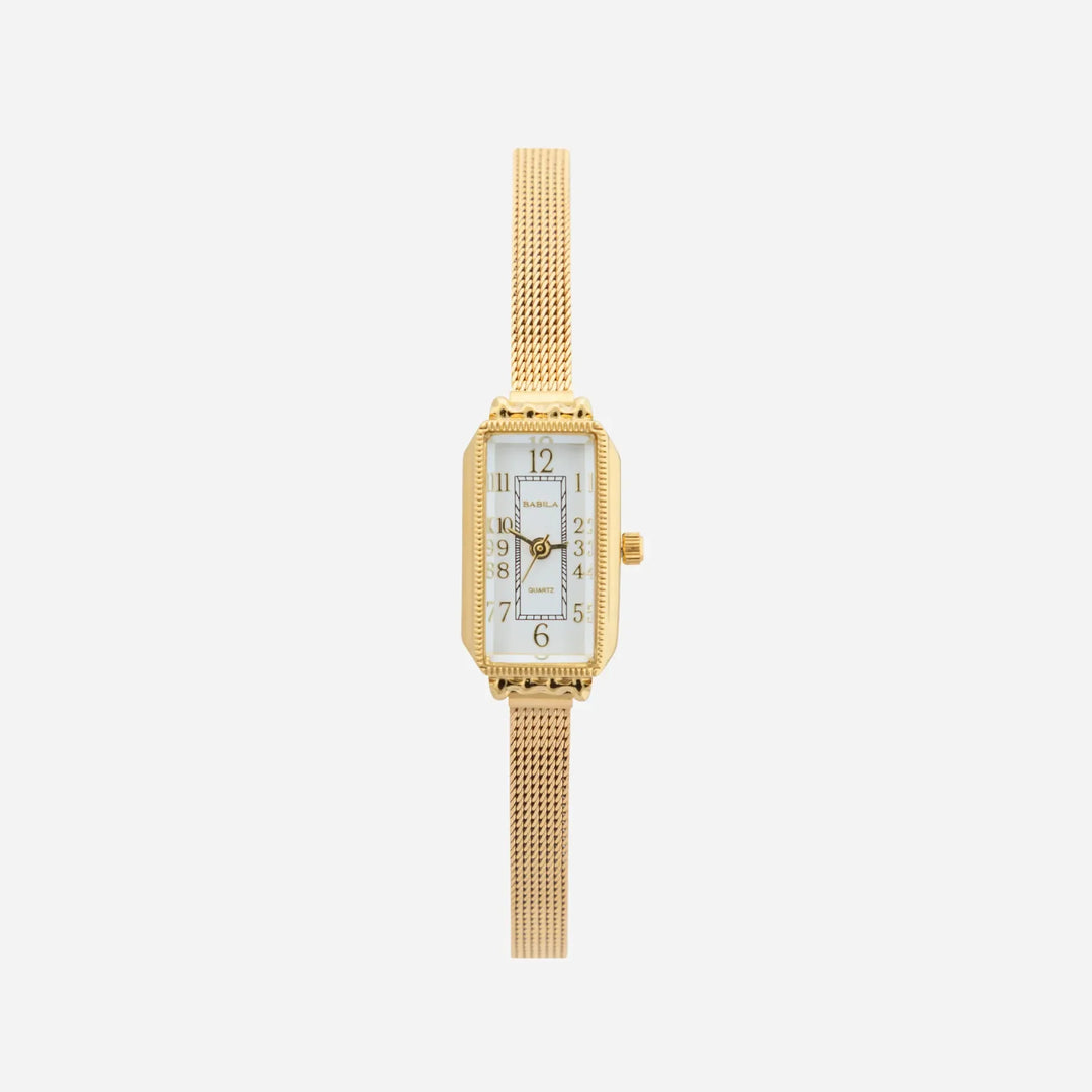 Textured Band Elegant Timepiece