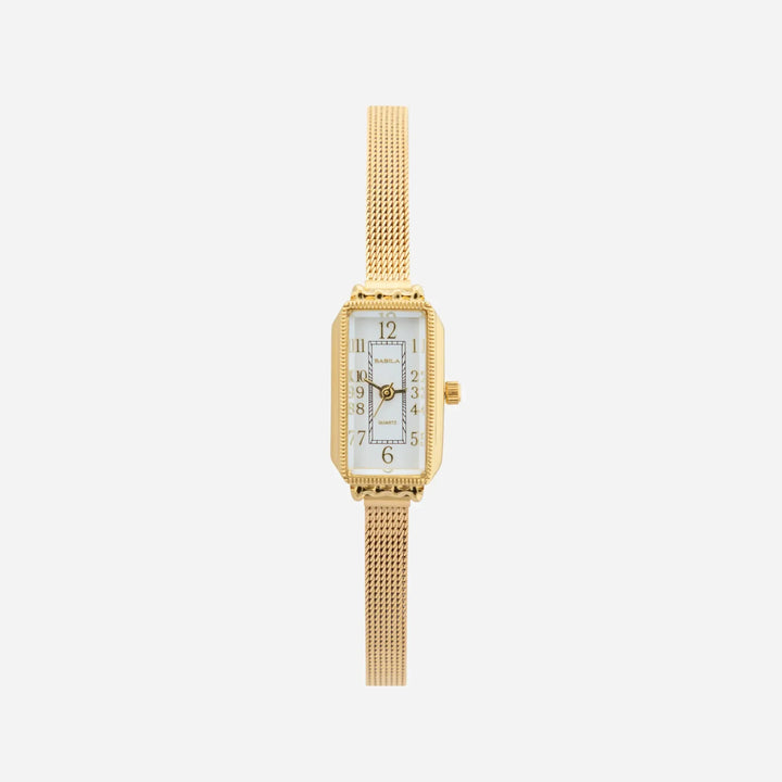 Textured Band Elegant Timepiece