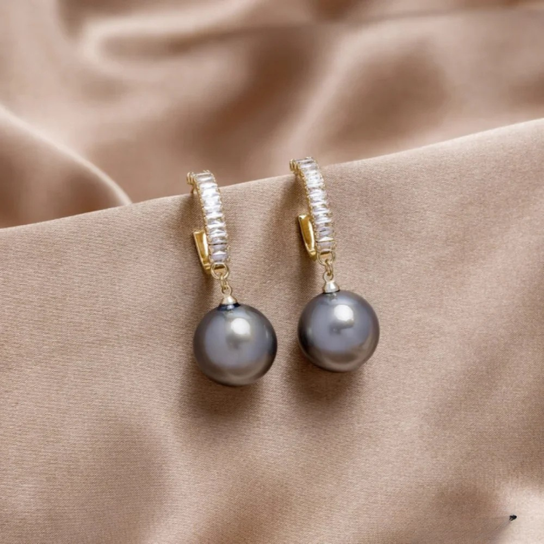 Elegáns Gyöngy és Zirconia Fülbevalók