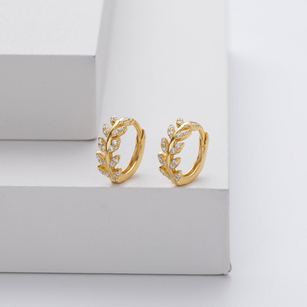 Ezüst Levél Karperec Fülbevalók