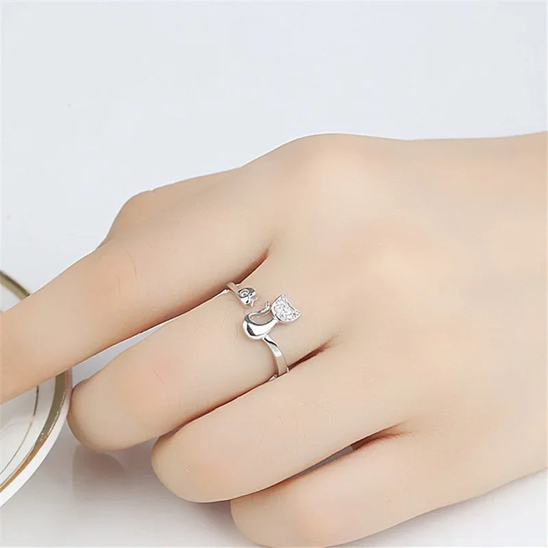 Nyitott Macska Gyűrű – Zirconia