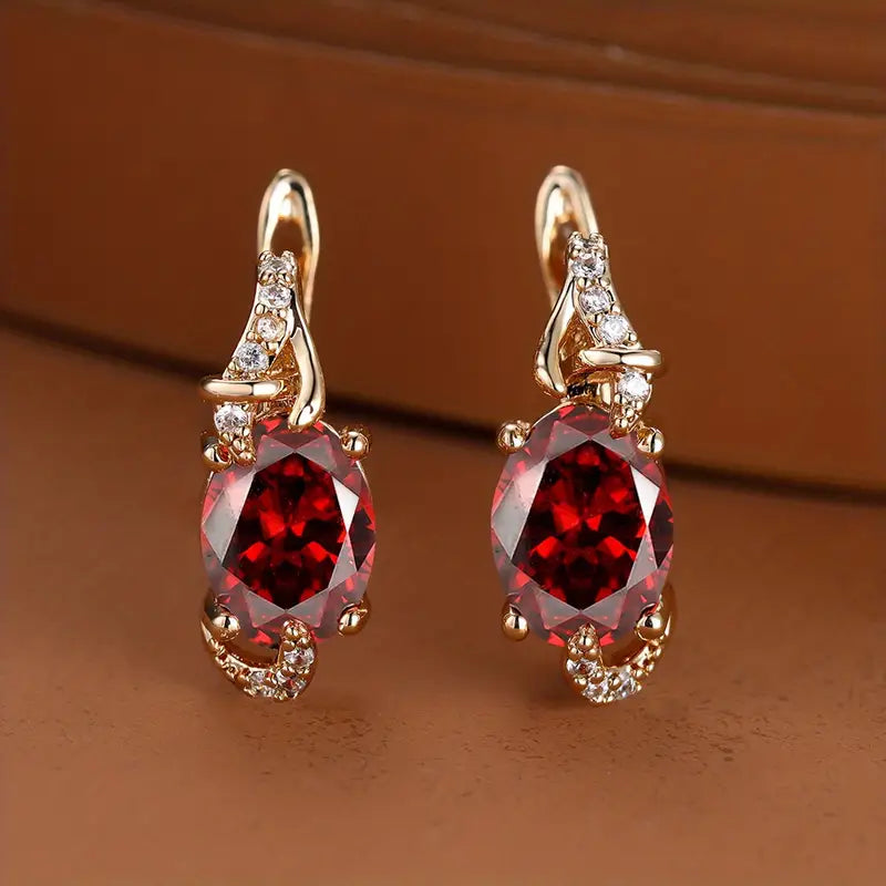 Crimson Twilight csepp fülbevalók