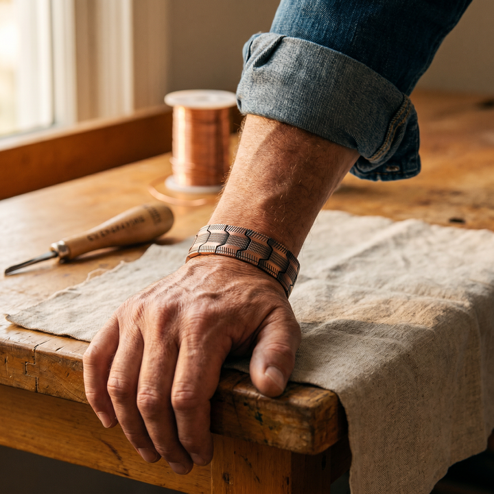 Réz karkötő